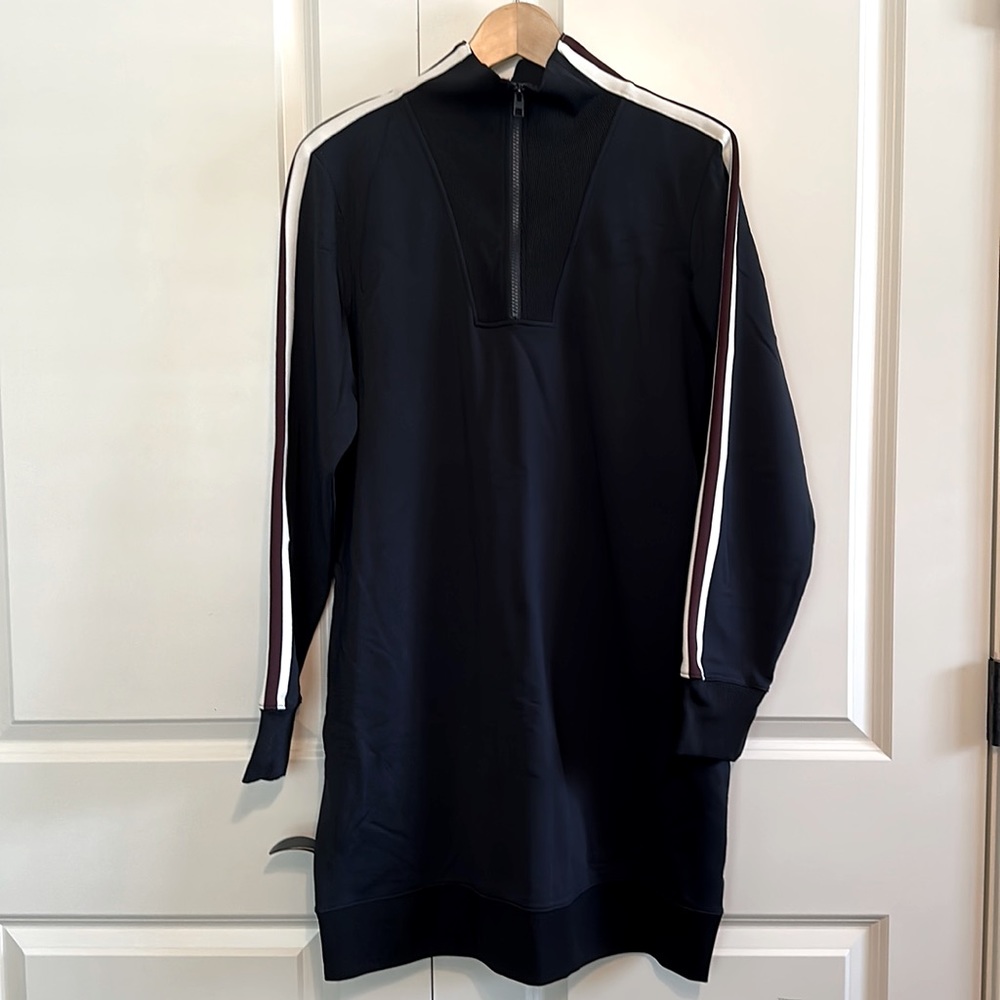 Athleta Circa Quarter Zip Sweatshirt Track Dress -- Size L